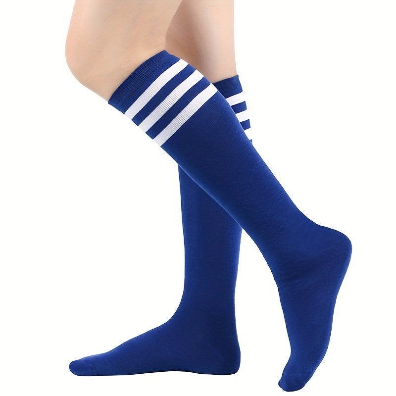 5 Pairs College Style Simple Knee High Socks