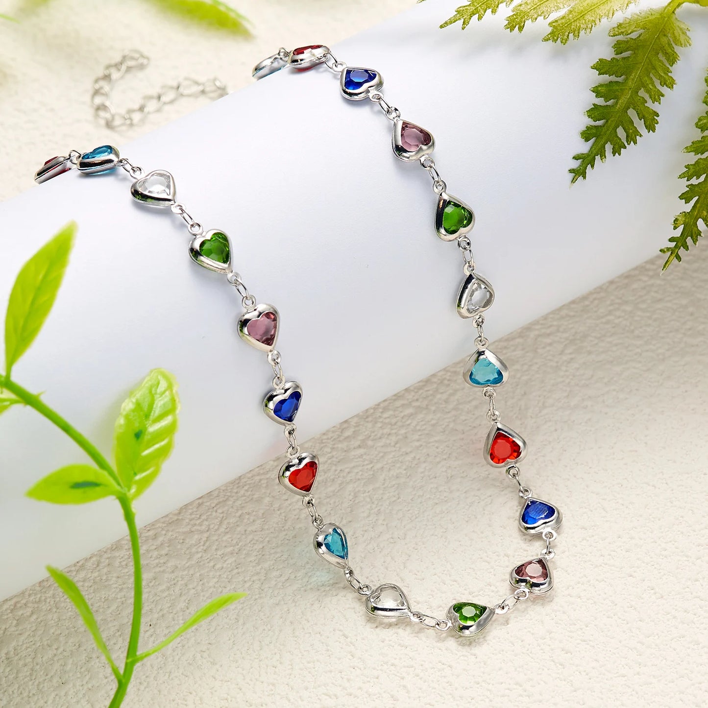Exquisite Heart Shaped Charm Bracelet