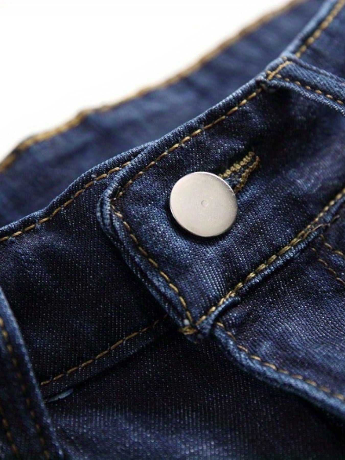 Deep Blue Ripped Denim Shorts