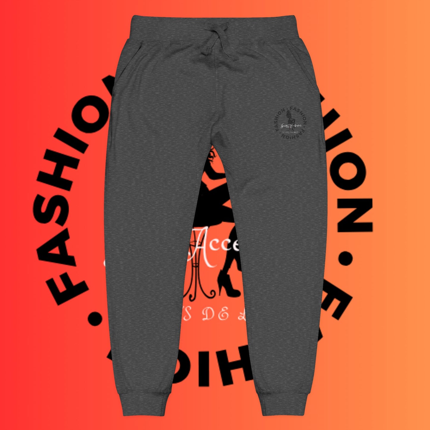 Embroidered Cozy Fleece Sweatpants — Rose Pink Casual Joggers