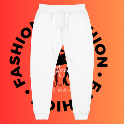 Embroidered Cozy Fleece Sweatpants — Rose Pink Casual Joggers