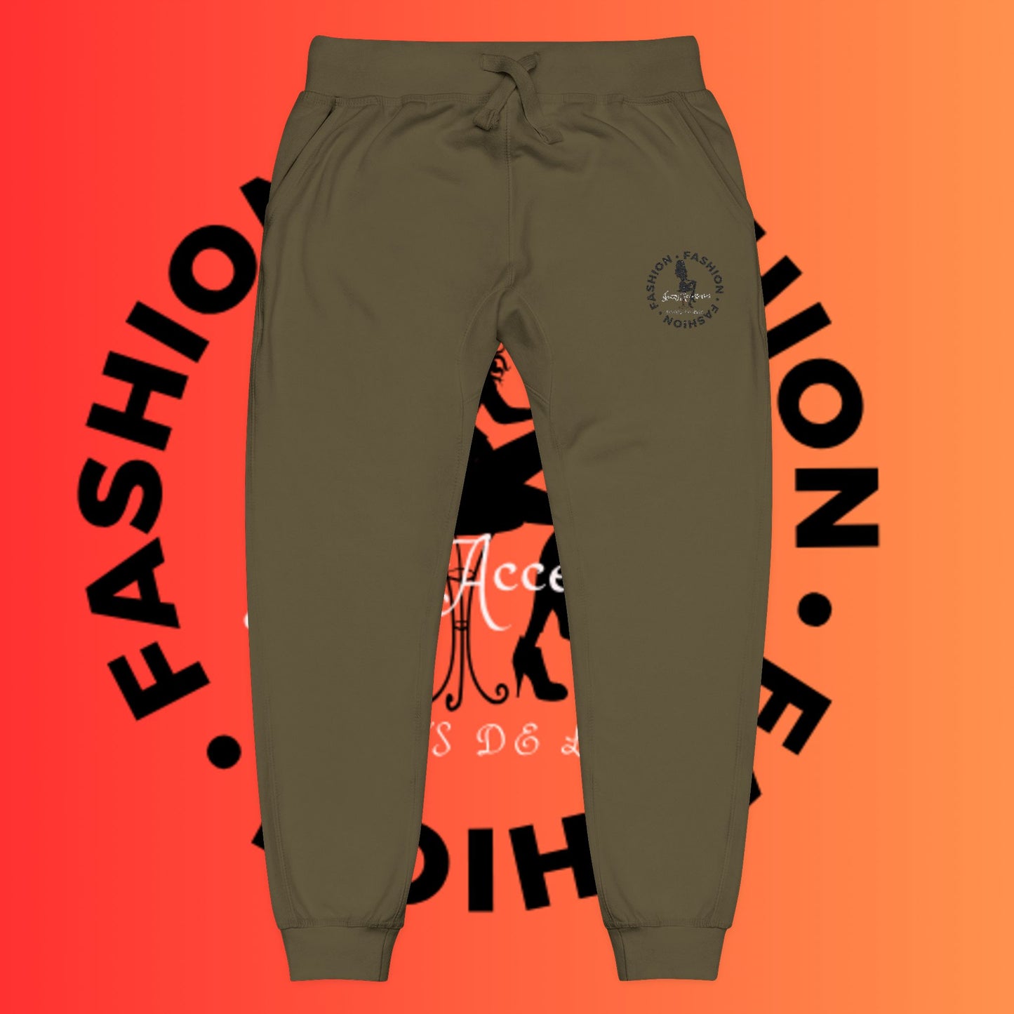 Embroidered Cozy Fleece Sweatpants — Pink Relaxed Joggers