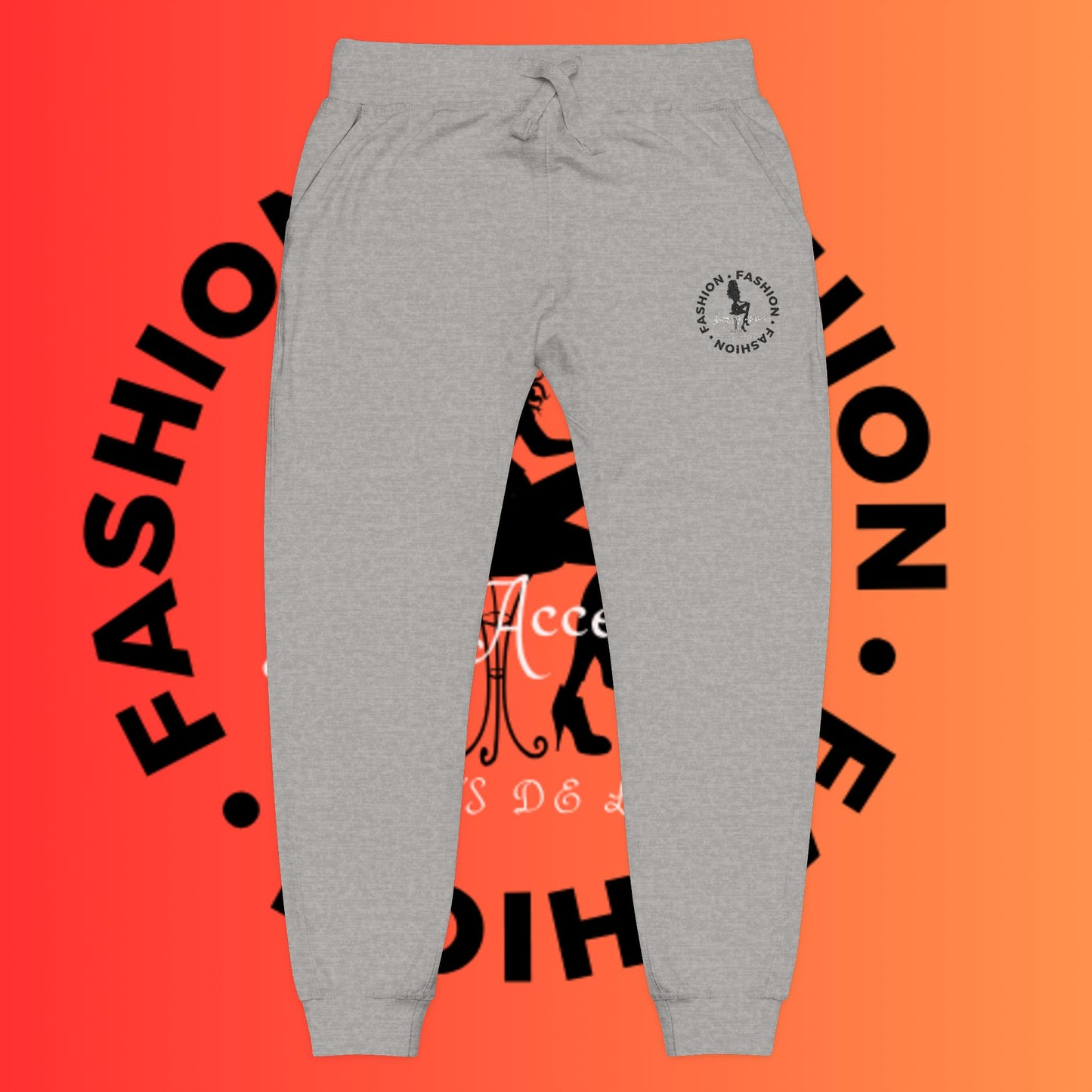 Embroidered Cozy Fleece Sweatpants — Rose Pink Casual Joggers