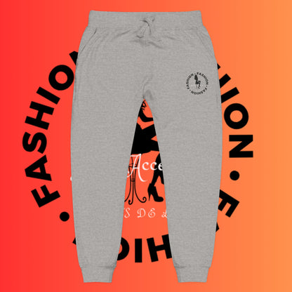 Embroidered Cozy Fleece Sweatpants — Rose Pink Casual Joggers