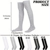 6 Pairs Thigh High Socks – Mixed Colors