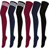 6 Pairs Striped Knee High Socks – Set A & B