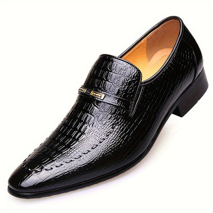 Stylish Crocodile Embossed Oxfords