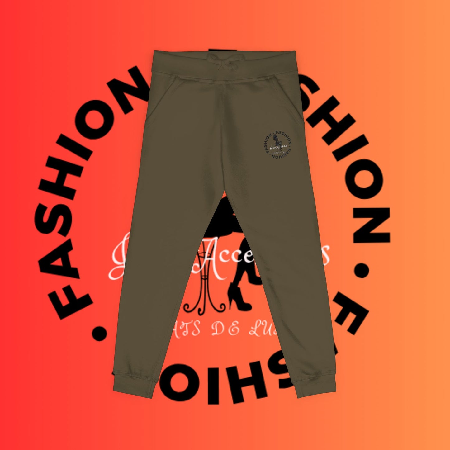 Embroidered Cozy Fleece Sweatpants — Pink Relaxed Joggers