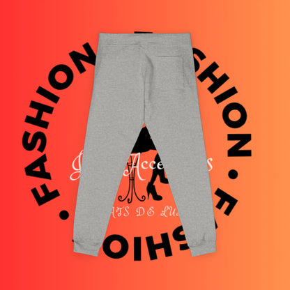 Embroidered Cozy Fleece Sweatpants — Pink Relaxed Joggers