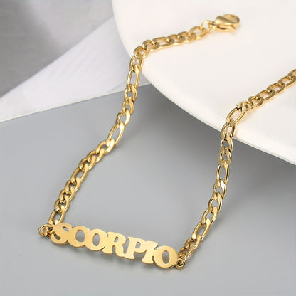 Twelve Zodiac Constellations Anklet