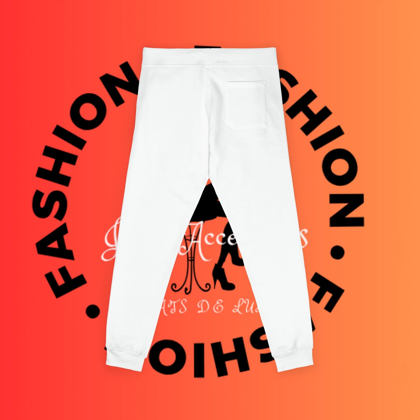 Embroidered Cozy Fleece Sweatpants — Rose Pink Casual Joggers