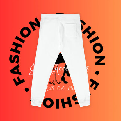 Embroidered Cozy Fleece Sweatpants — Rose Pink Casual Joggers