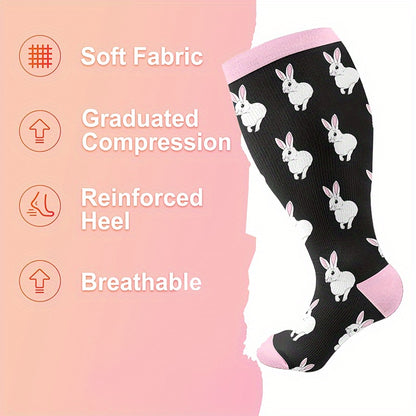 3 Pairs Plus Size Compression Socks