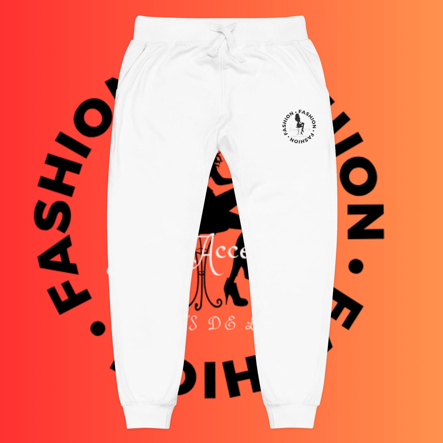 Embroidered Cozy Fleece Sweatpants — Pink Relaxed Joggers