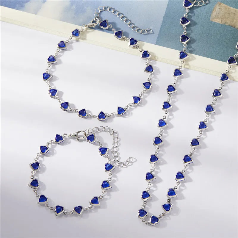 Exquisite Heart Shaped Charm Bracelet