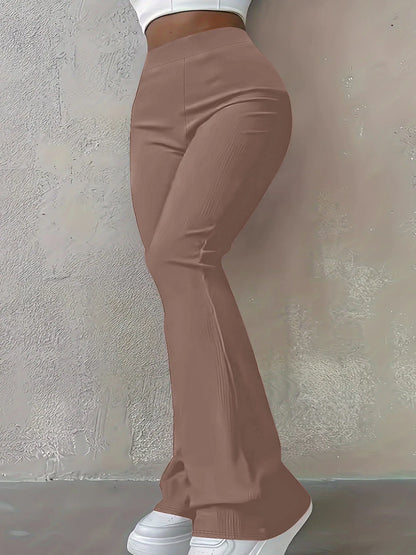 Simple Fashion Slim Ribbed Leggings
