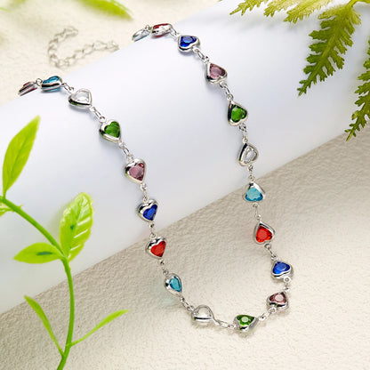 Exquisite Heart Shaped Charm Bracelet