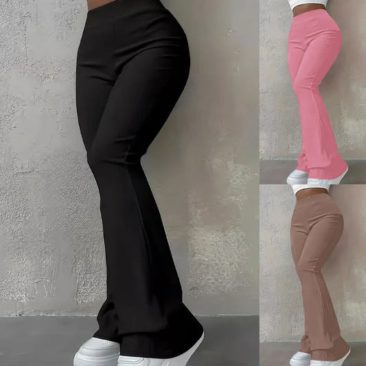 Simple Fashion Slim Ribbed Leggings