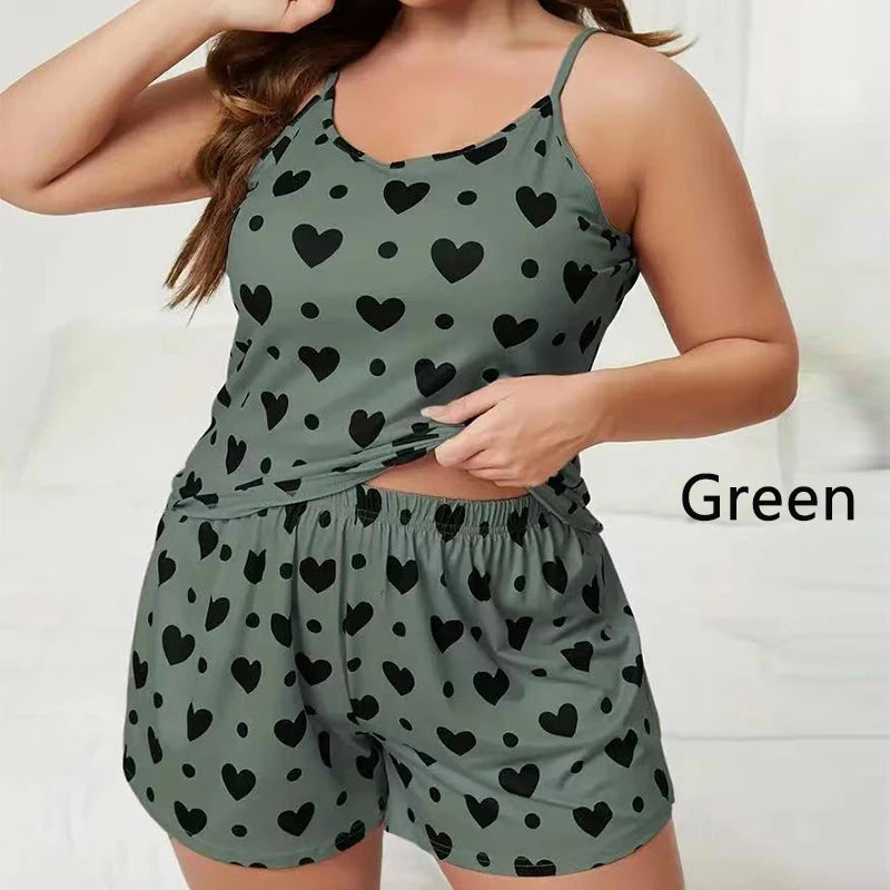 Plus-Size Women Sleepwear Set