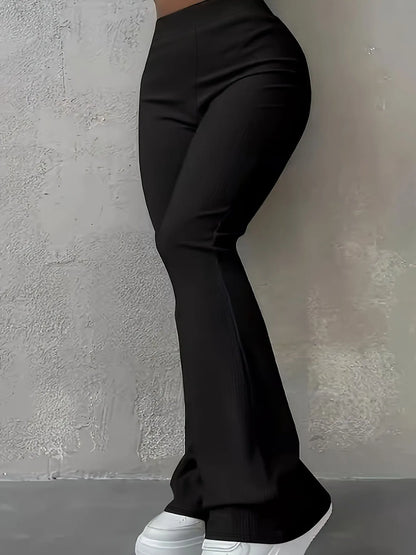Simple Fashion Slim Ribbed Leggings