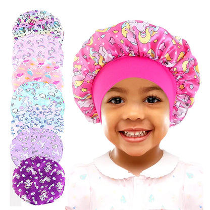 Kids Print Satin Bonnet