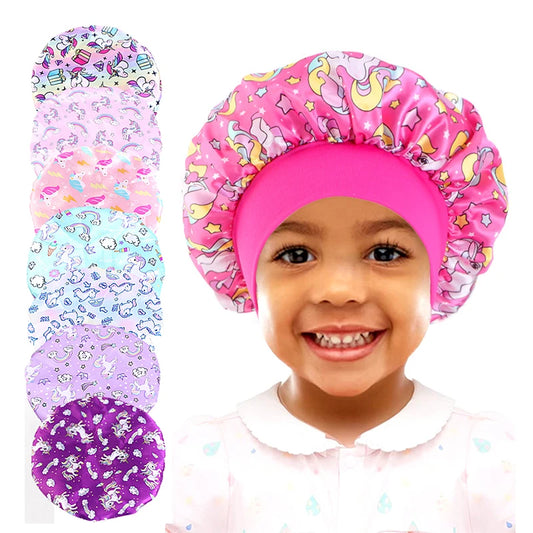 Kids Print Satin Bonnet