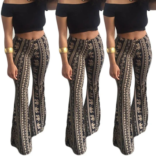 Bohemian Micro-flared Pants