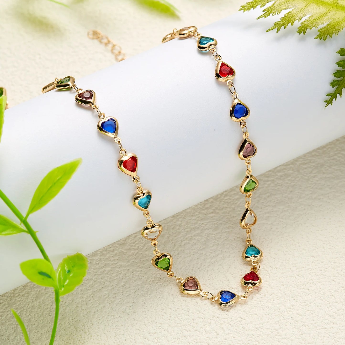 Exquisite Heart Shaped Charm Bracelet