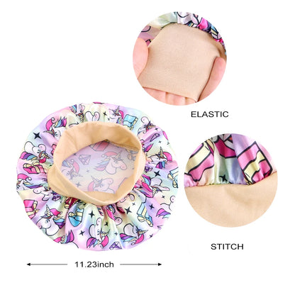 Kids Print Satin Bonnet