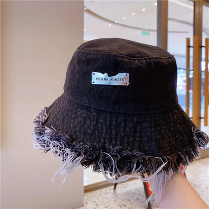 Stylish Denim Bucket Hat - Lightweight, and Elastic Fisherman Hat for Women - Perfect for Daily Wear and Holiday Gift