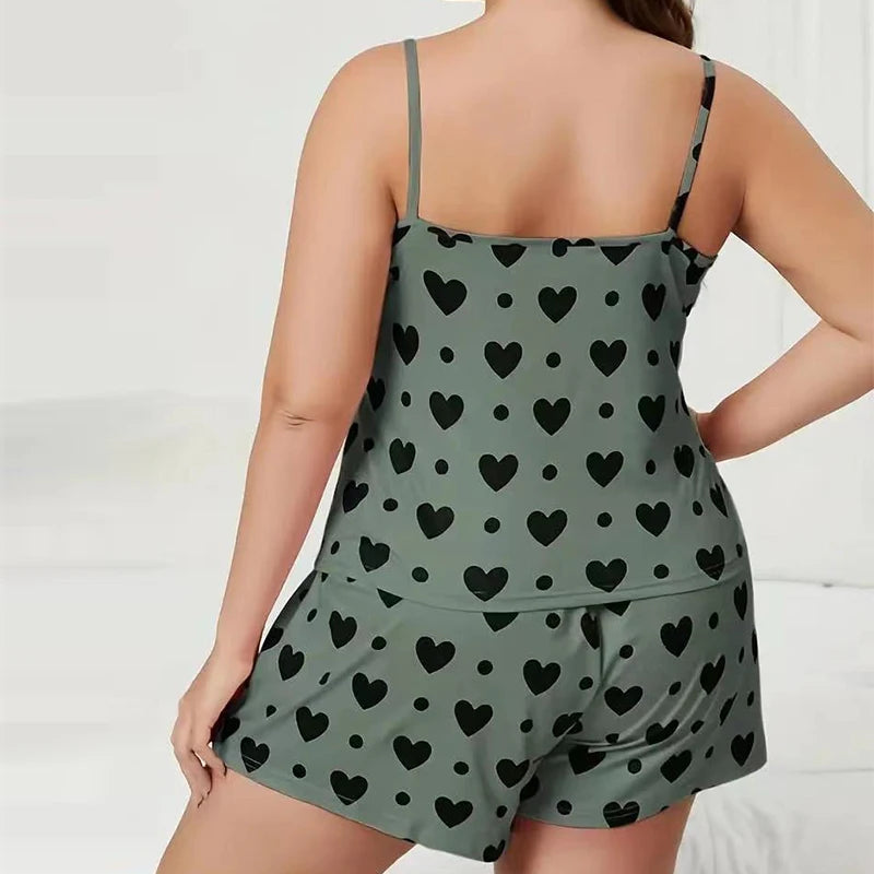 Plus-Size Women Sleepwear Set