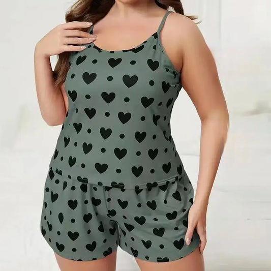 Plus-Size Women Sleepwear Set
