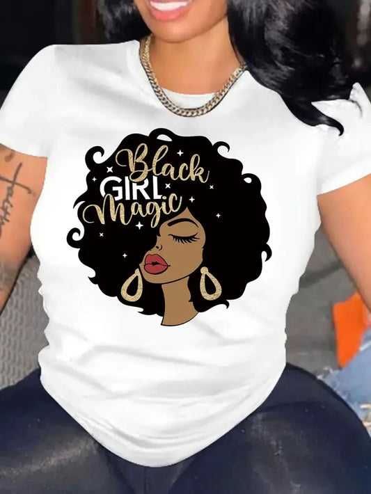 Plus Size Black Girl Magic T-shirt