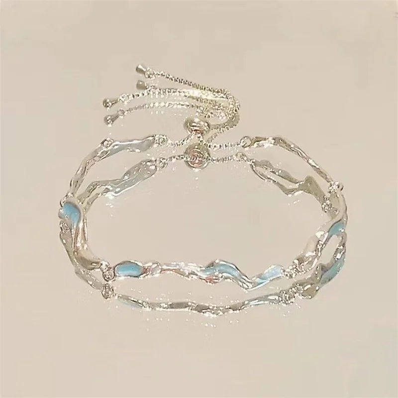 Elegant Crystal Flower Bracelet
