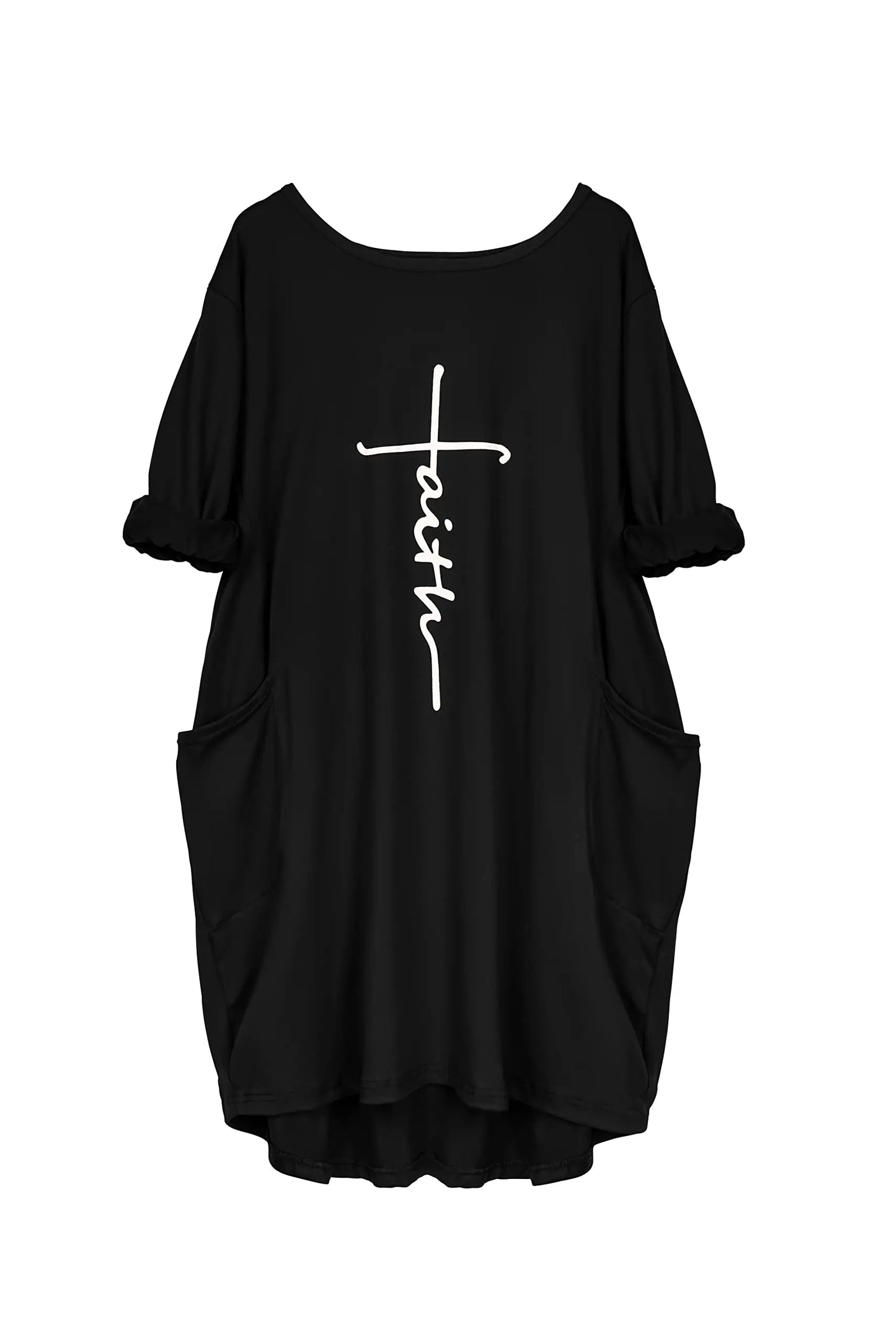 Plus Size Women Short Sleeve Dress