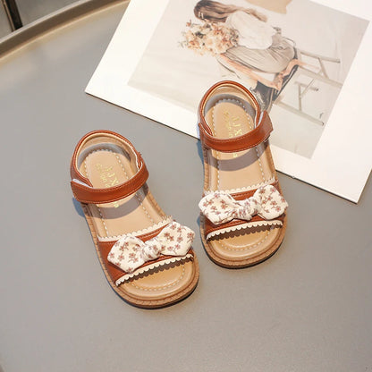 Children's Fashion Sweet Bowknot Open Toe Sandals