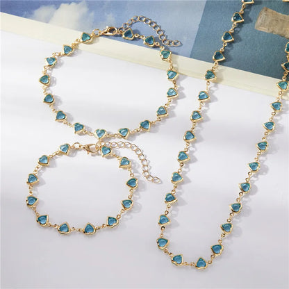 Exquisite Heart Shaped Charm Bracelet