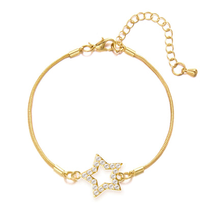 Elegant Crystal Flower Bracelet