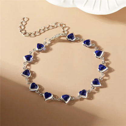 Exquisite Heart Shaped Charm Bracelet