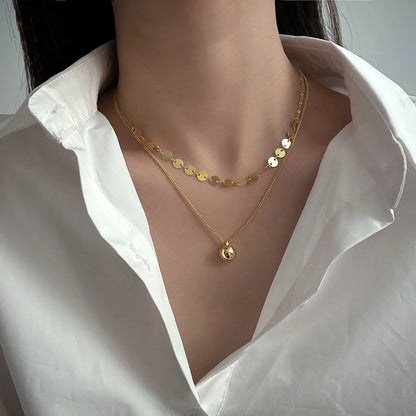 Ball Pendant Chain Choker