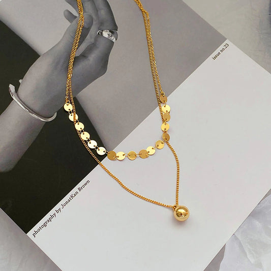 Ball Pendant Chain Choker