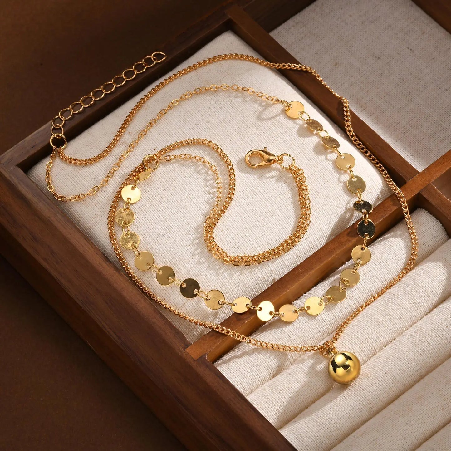 Ball Pendant Chain Choker