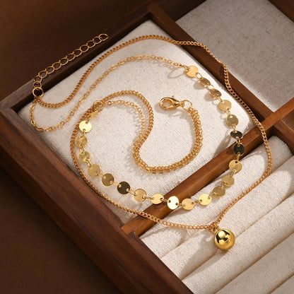 Ball Pendant Chain Choker