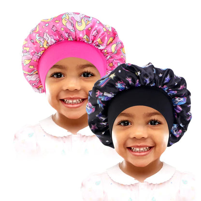 Kids Print Satin Bonnet