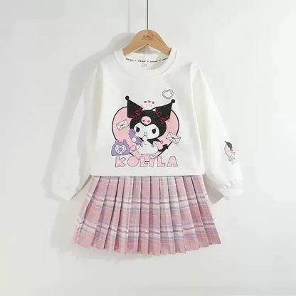 2pc Girls Preppy Clothing