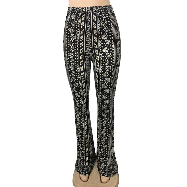 Bohemian Micro-flared Pants