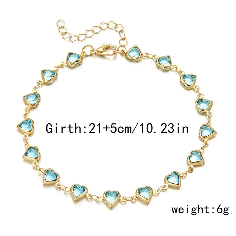 Exquisite Heart Shaped Charm Bracelet
