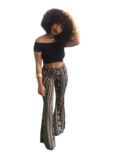 Bohemian Micro-flared Pants