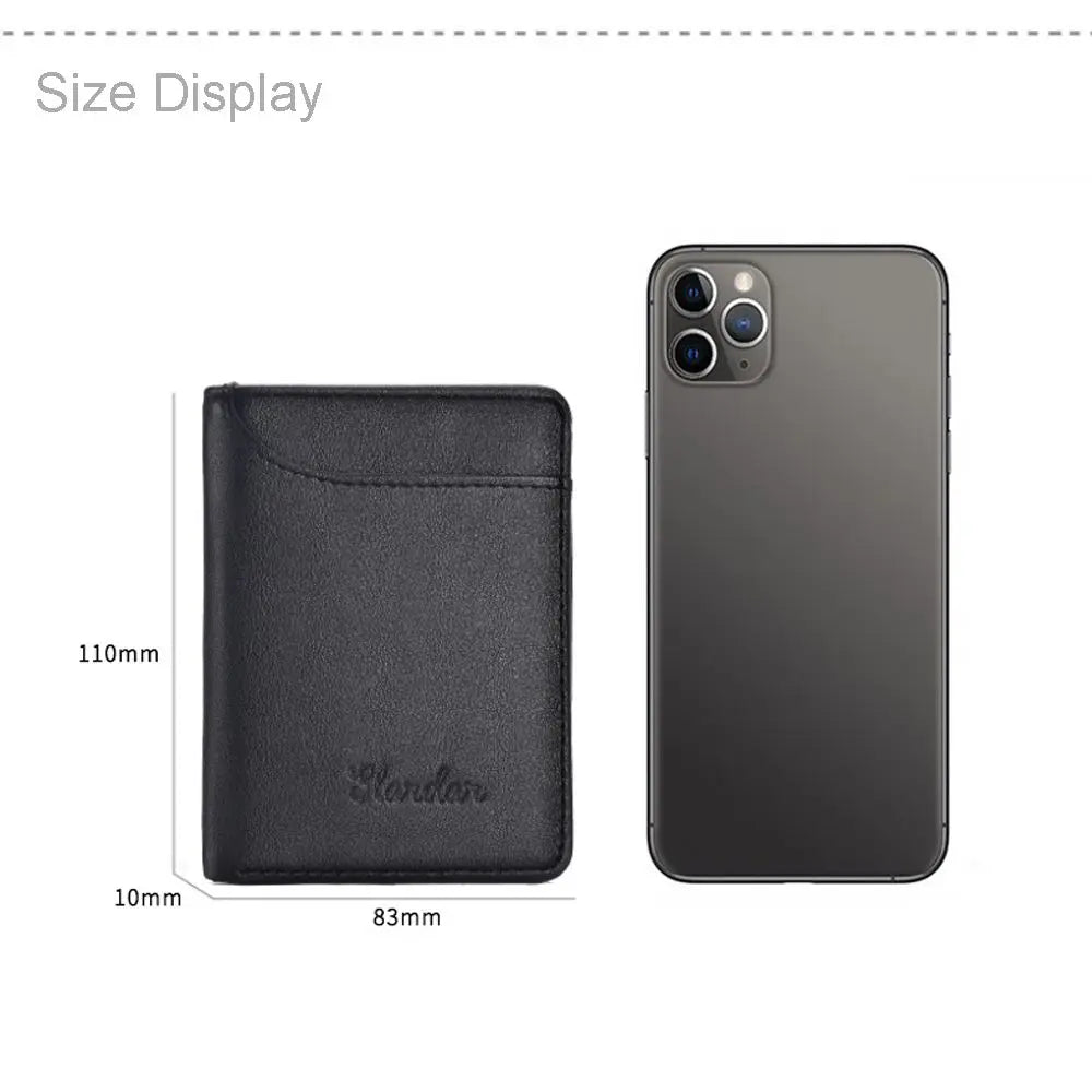 Slim Leather Bifold Wallet