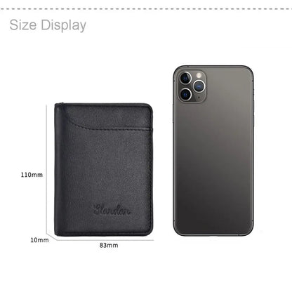 Slim Leather Bifold Wallet